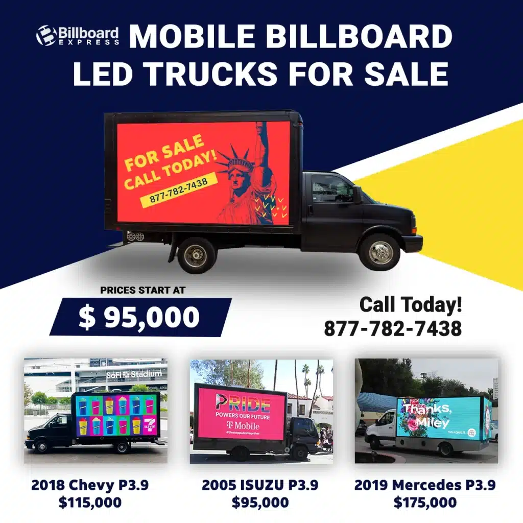 mobile led billboard truck for sale