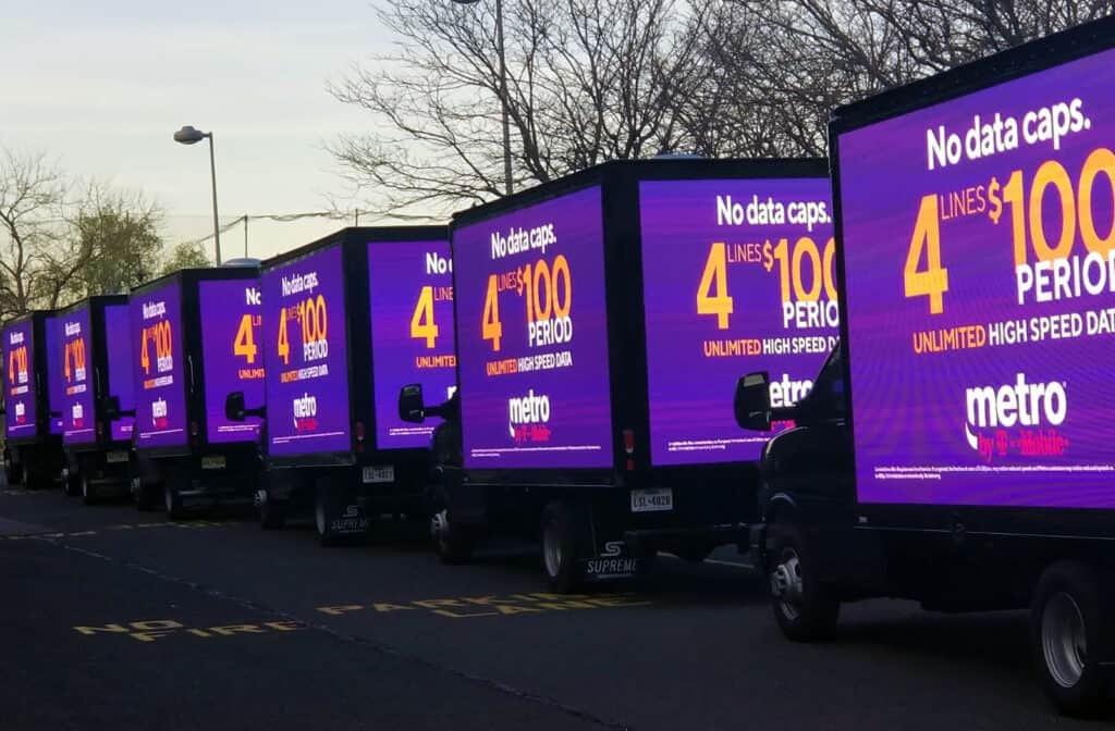 digital mobile billboard led truck advertising