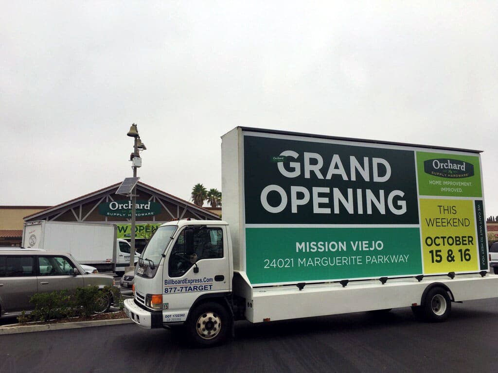 Orchard Supply GO Static Mobile Billboard