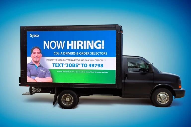 Rates 1 mobile digital billboard - LED Truck advertising