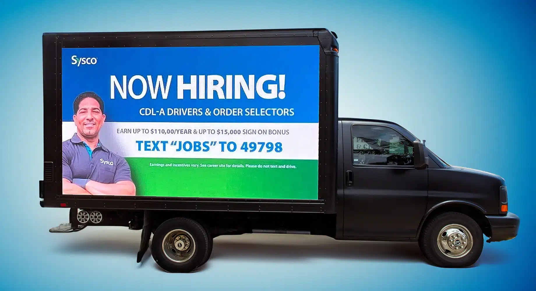 Recruitment Advertising - Mobile Billboard LED Truck Advertising