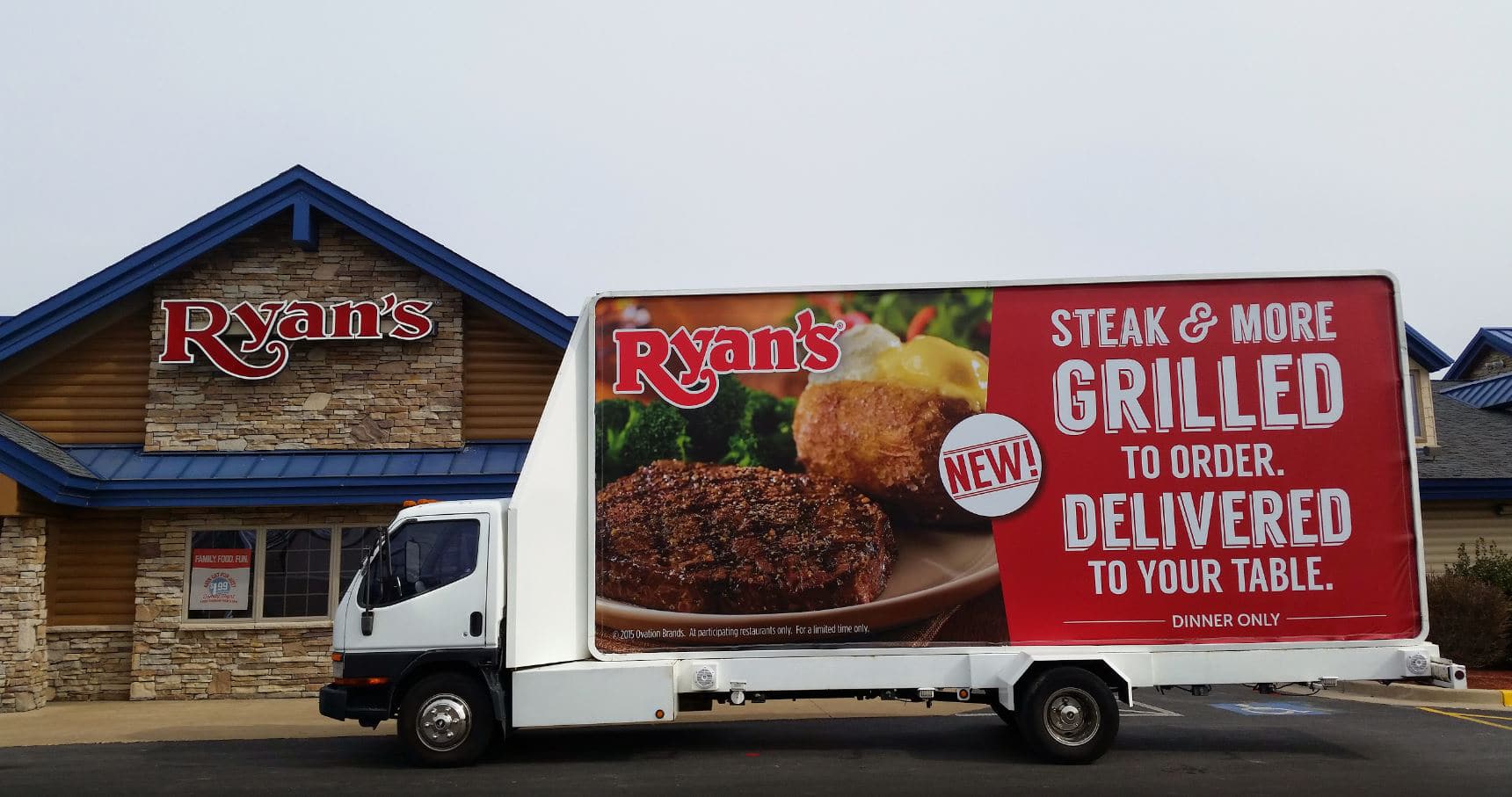 static vinyl mobile billboard truck