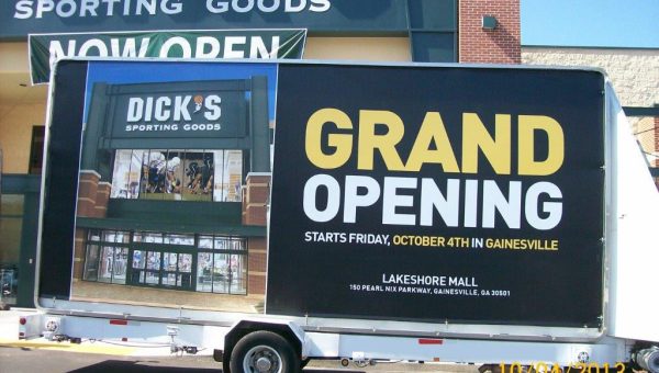 mobile billboard - grand opening